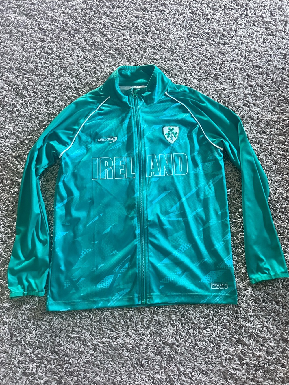 Ireland boys full zip athletic jacket size 11/12 Lansdowne